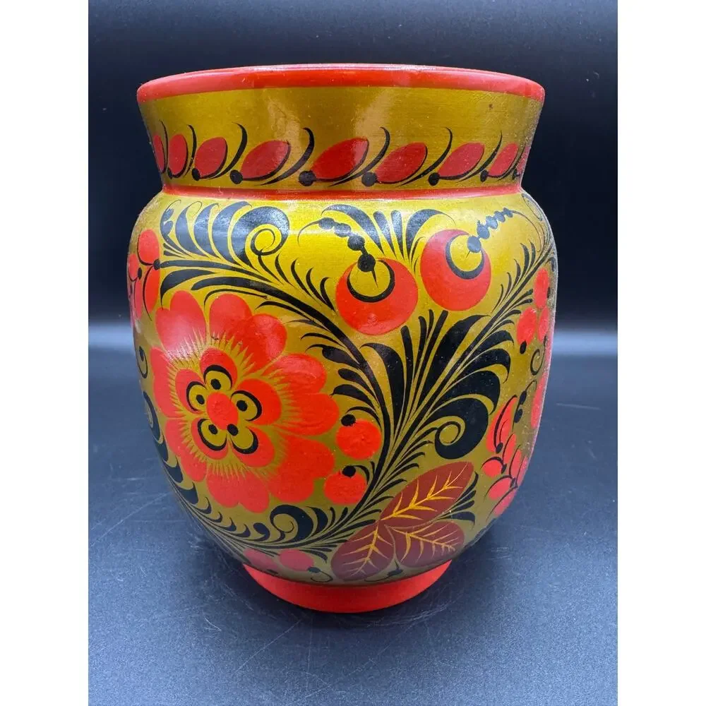VTG Khokhloma Vase